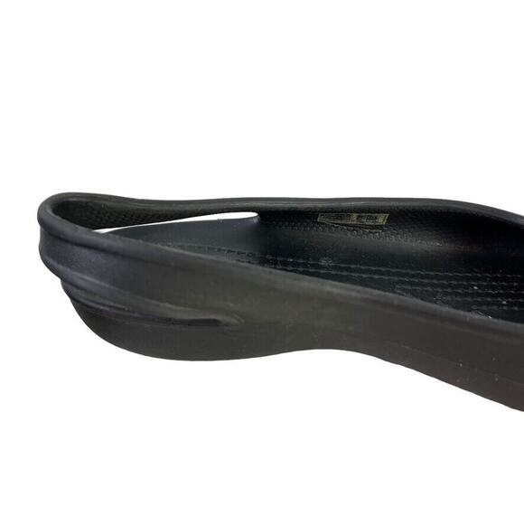 Crocs Olivia Womens Solid Black Slingback Flats Round Closed Toe Shoes sz 7 - Picture 3 of 16
